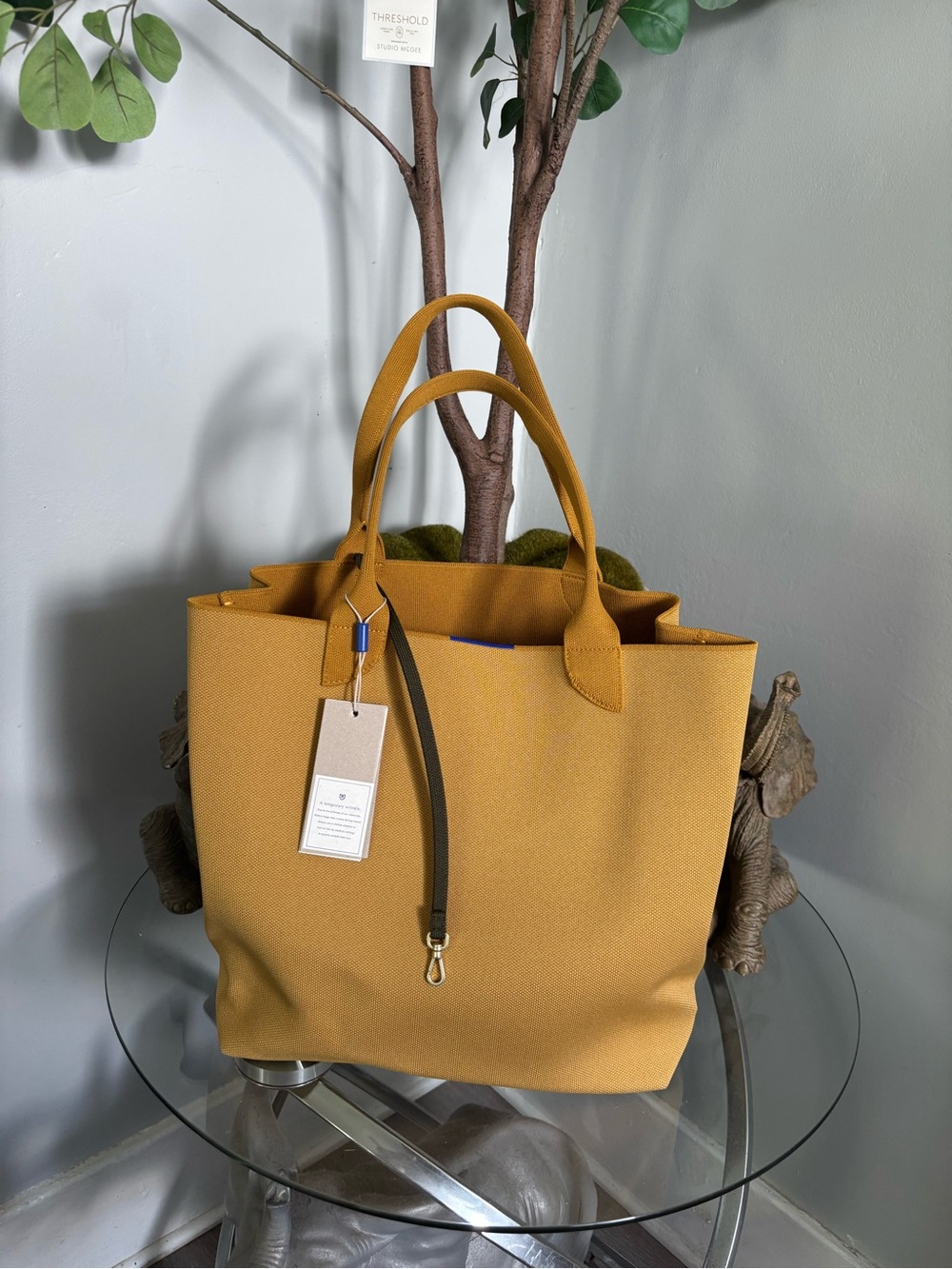 Rothy's Mustard Yellow Shoulder Tote